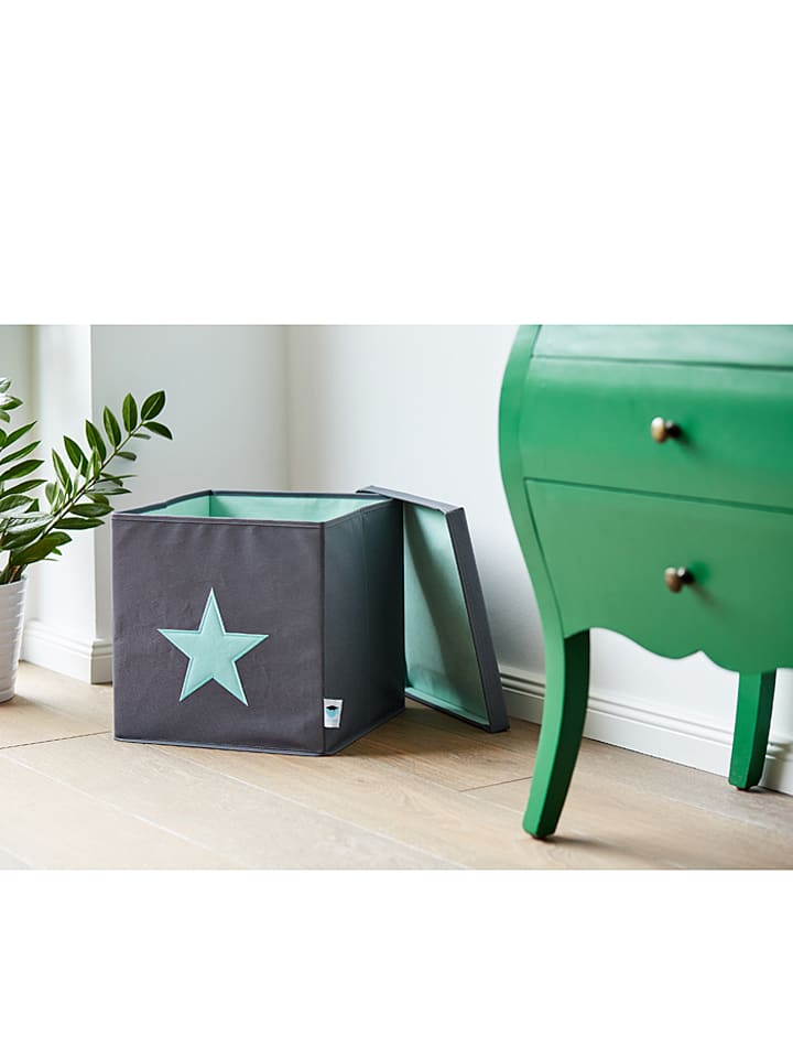 STORE IT Ordnungsbox in Grau/ Türkis  - (B)33 x (H)33 x (T)33 cm günstig kaufen onesize
