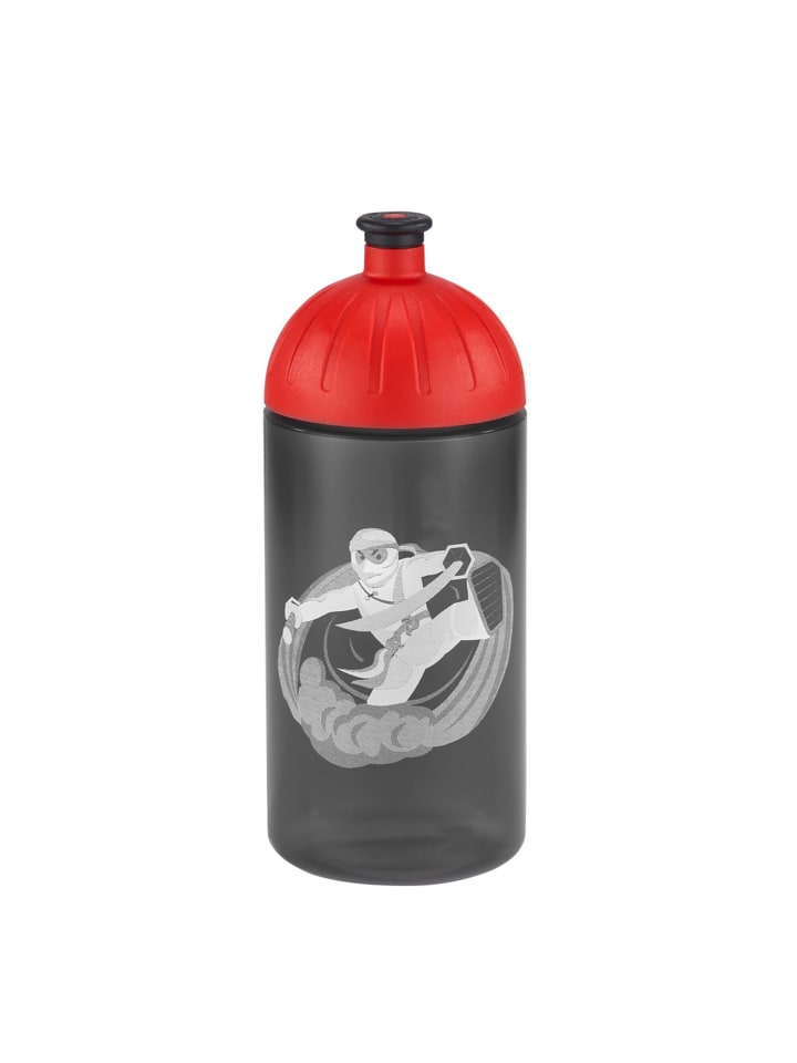 Step by Step Trinkflasche, 0,5 l, für Kindergarten und Schule in Ninja Yuma, Schwarz günstig kaufen 18,5 cm