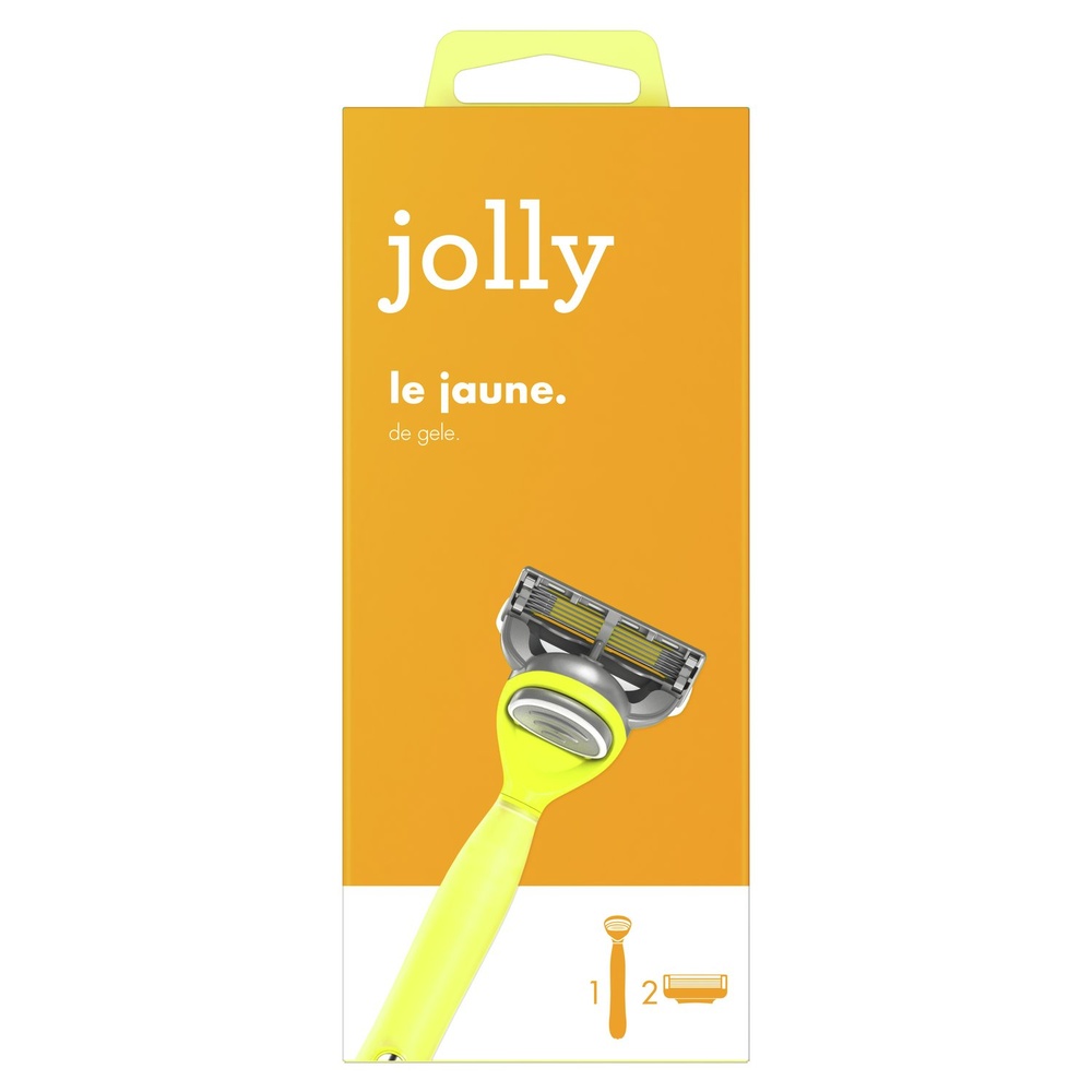jolly jolly Rasoir Jaune - 2 Lames Rasoirs