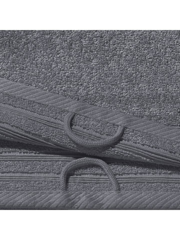 Erwin Müller Frottier Frottier-Set 6-tlg. Heidelberg in anthrazit günstig kaufen onesize