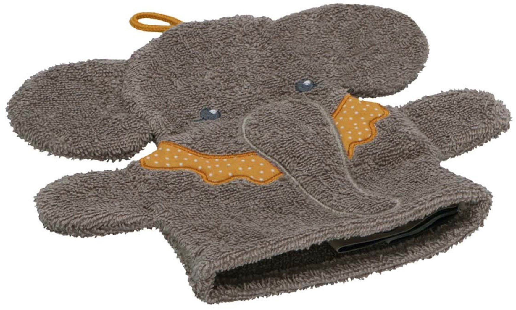 Sterntaler® Waschhandschuh Spiel-Waschhandschuh EDDY (1-tlg), nachhaltig aus Bio-Baumwolle