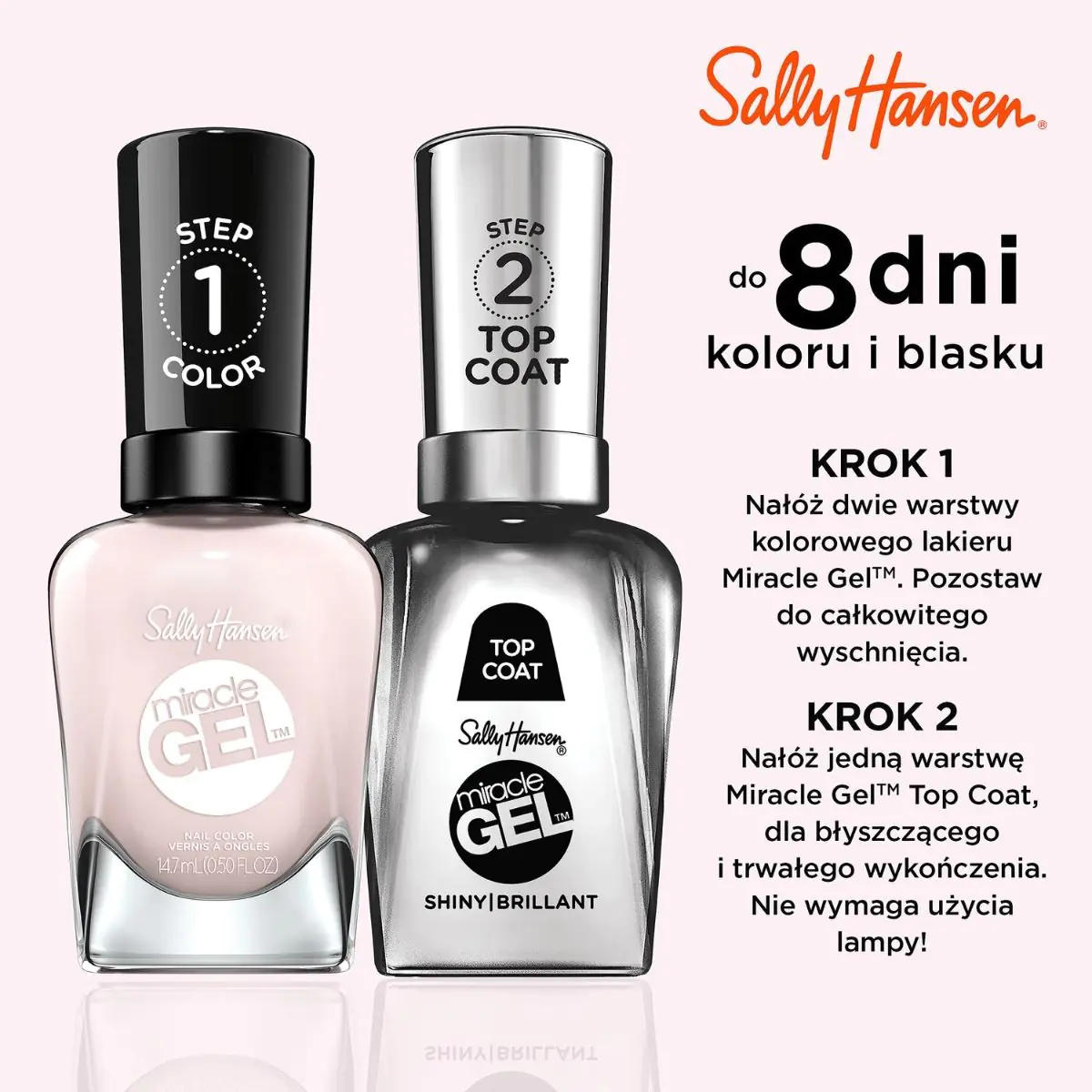 Sally Hansen Miracle Gel lak za nokte u nijansi 247 Little Peony 14,7 ml
