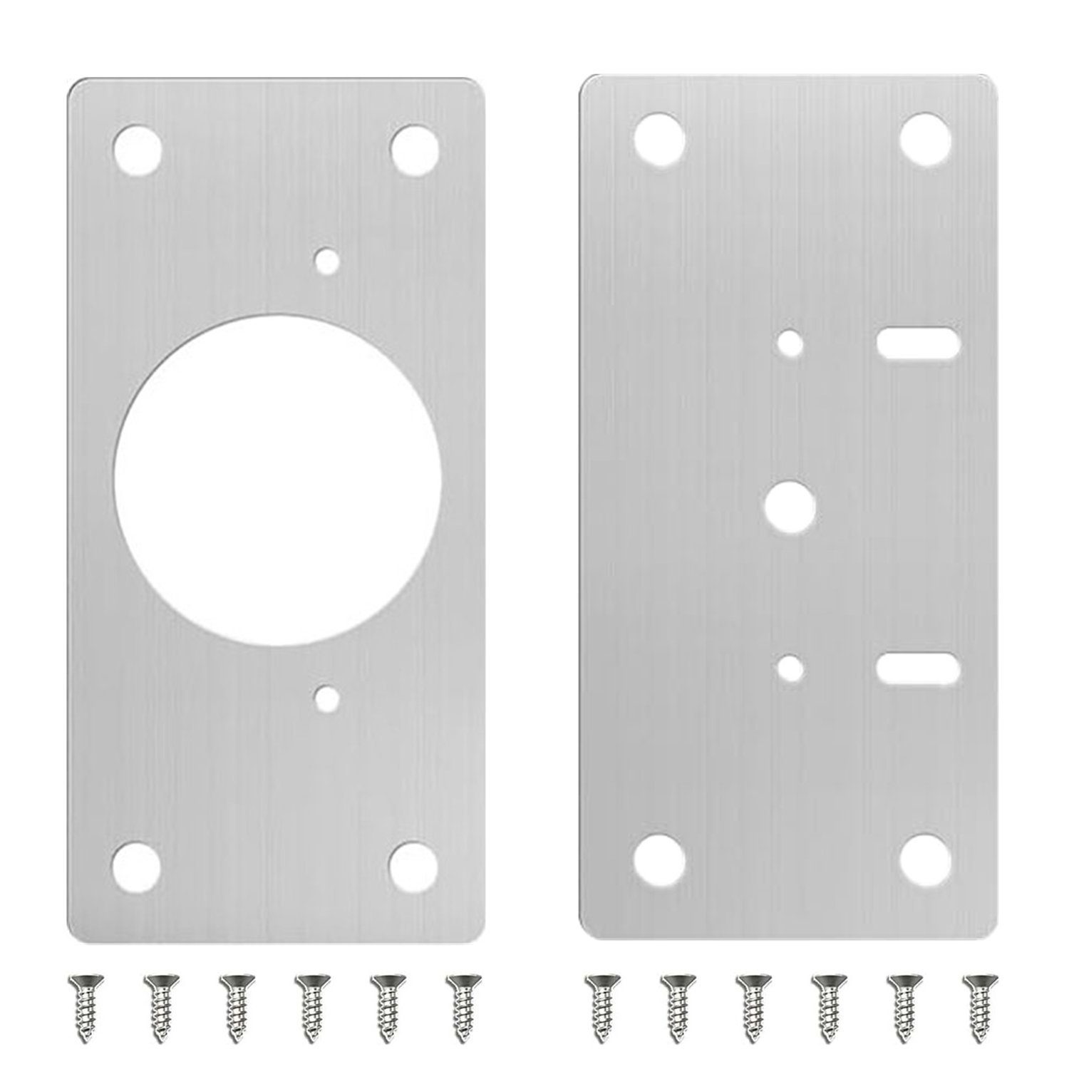 Olotos Möbelbeschlag Scharniere Scharnier Schrankscharniere Küchenschrank Türscharniere (8 St), reparaturset Reparaturplatten mit Schrauben für Schrank Möbel Fenster