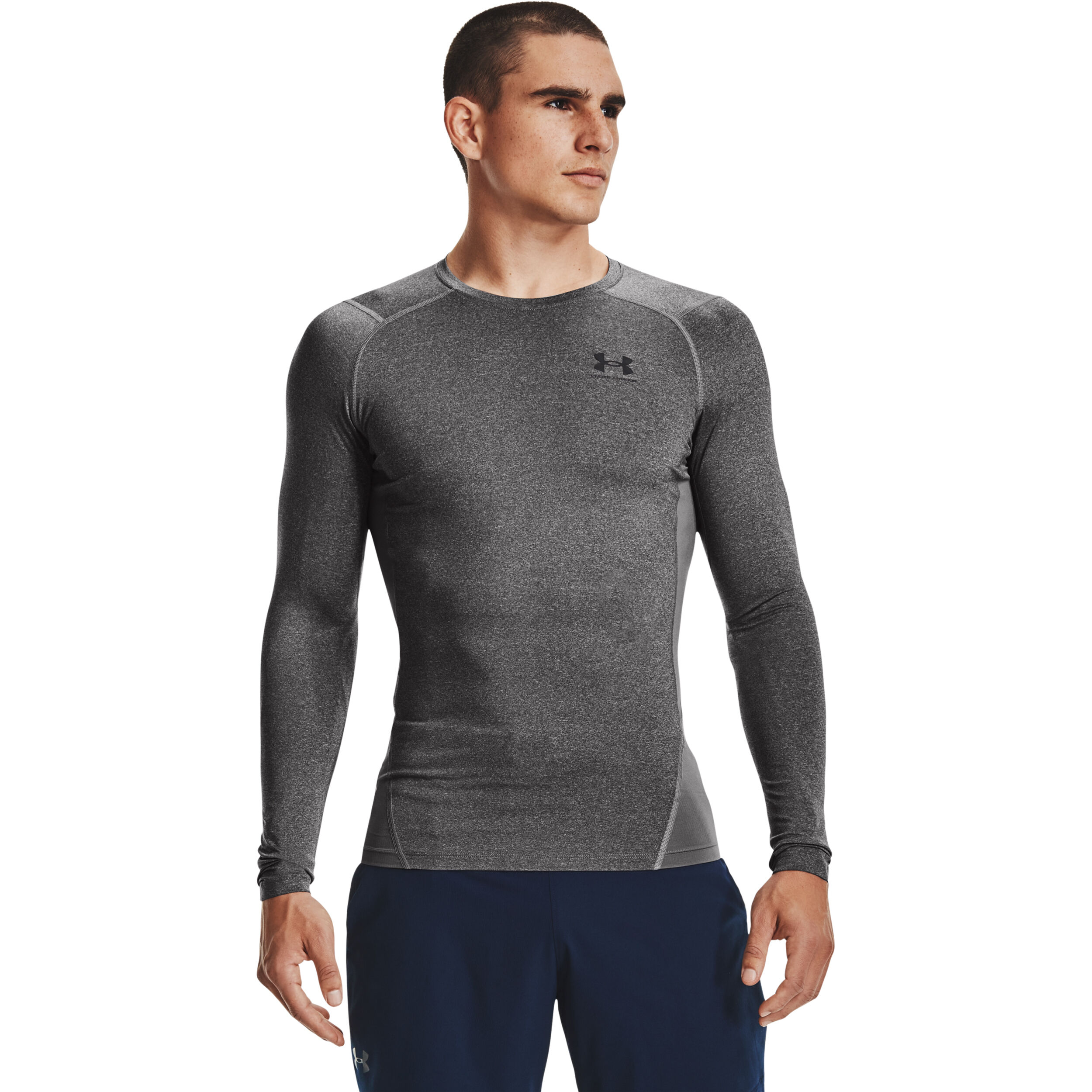 Heatgear Comp Longsleeve Herren - Anthrazit, Schwarz