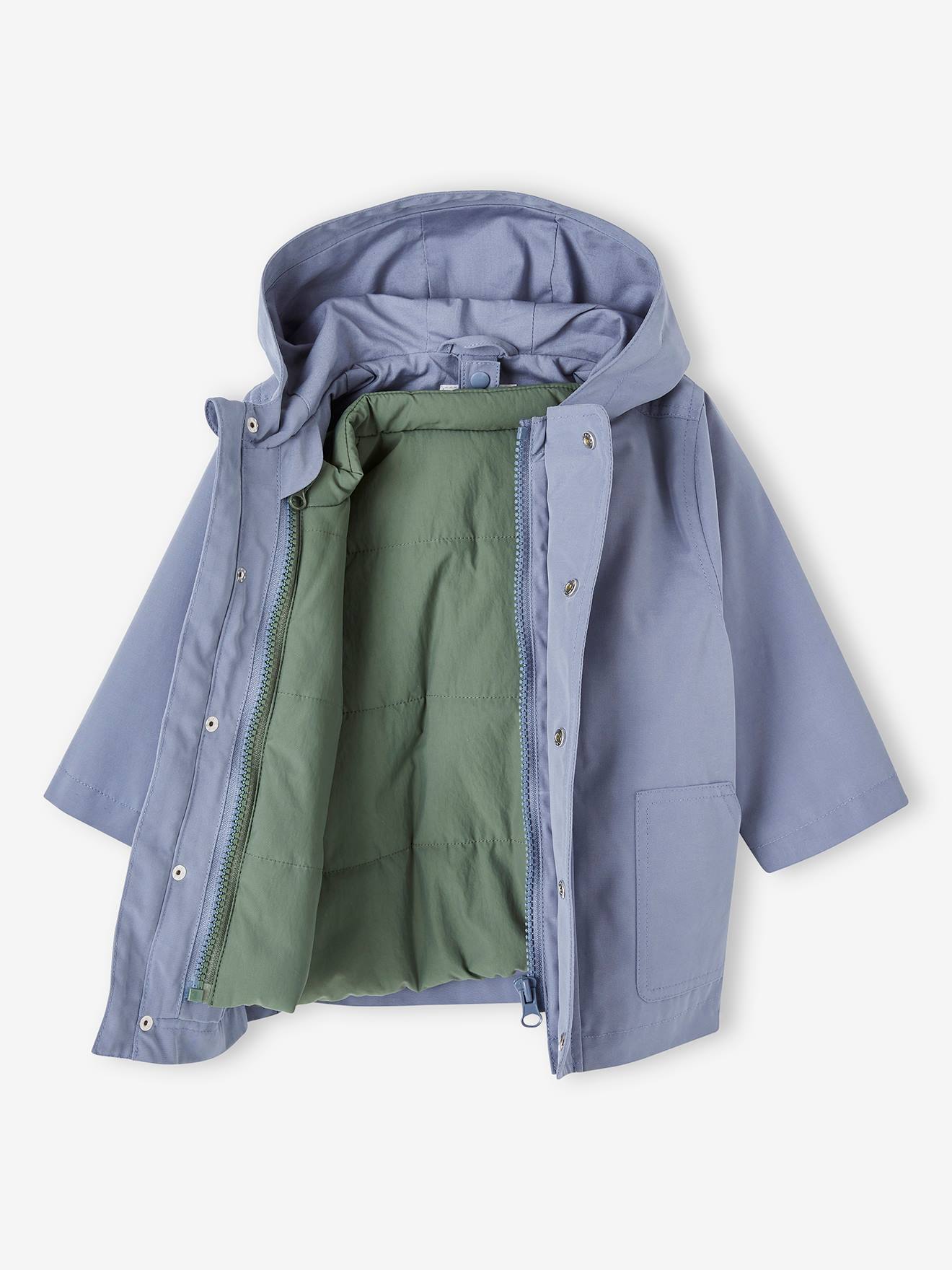 Vertbaudet Baby 3-in-1-Jacke mit Recycling-Polyester - indigo-blau