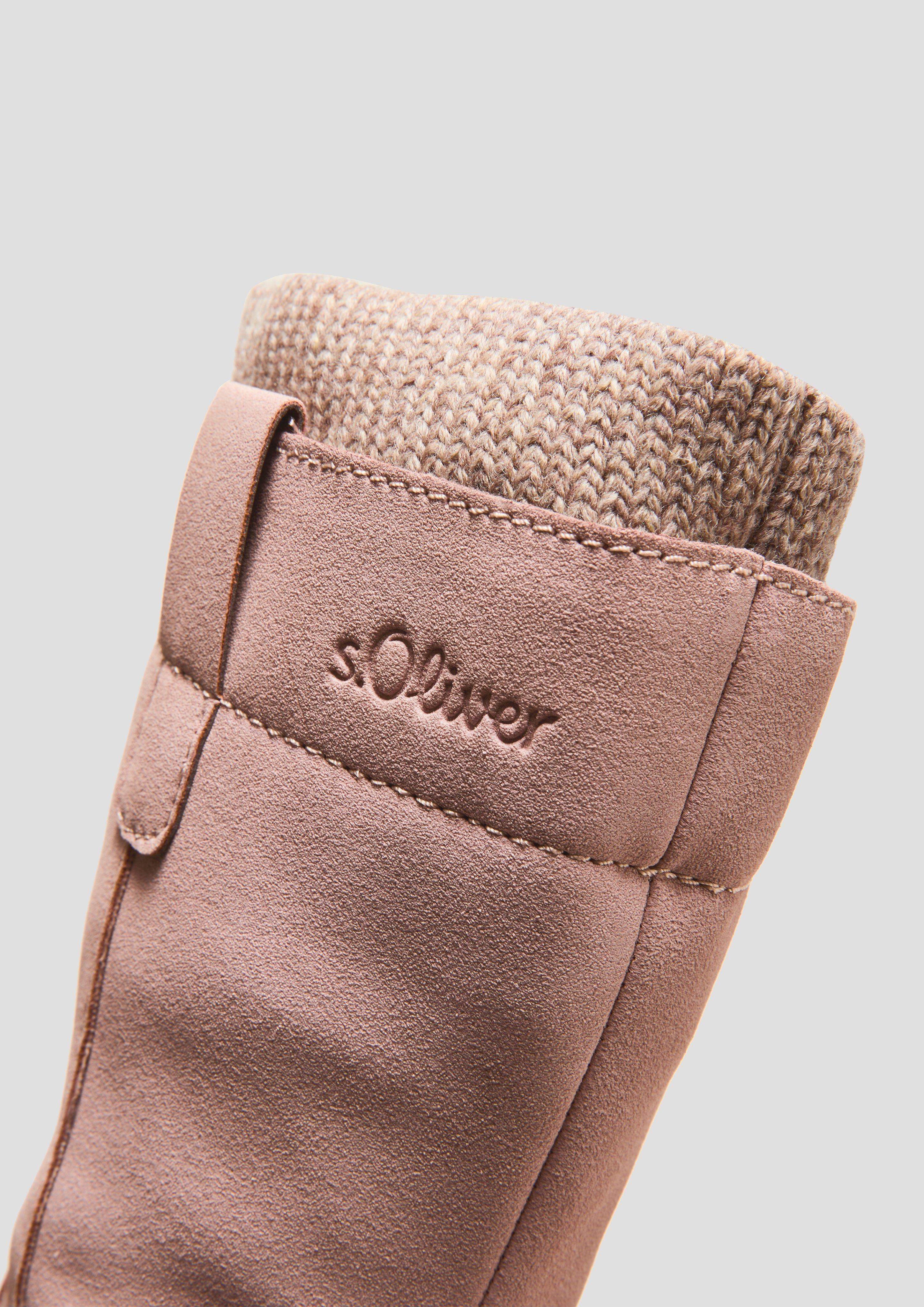 Stiefel in Veloursleder-Optik  6008698-512