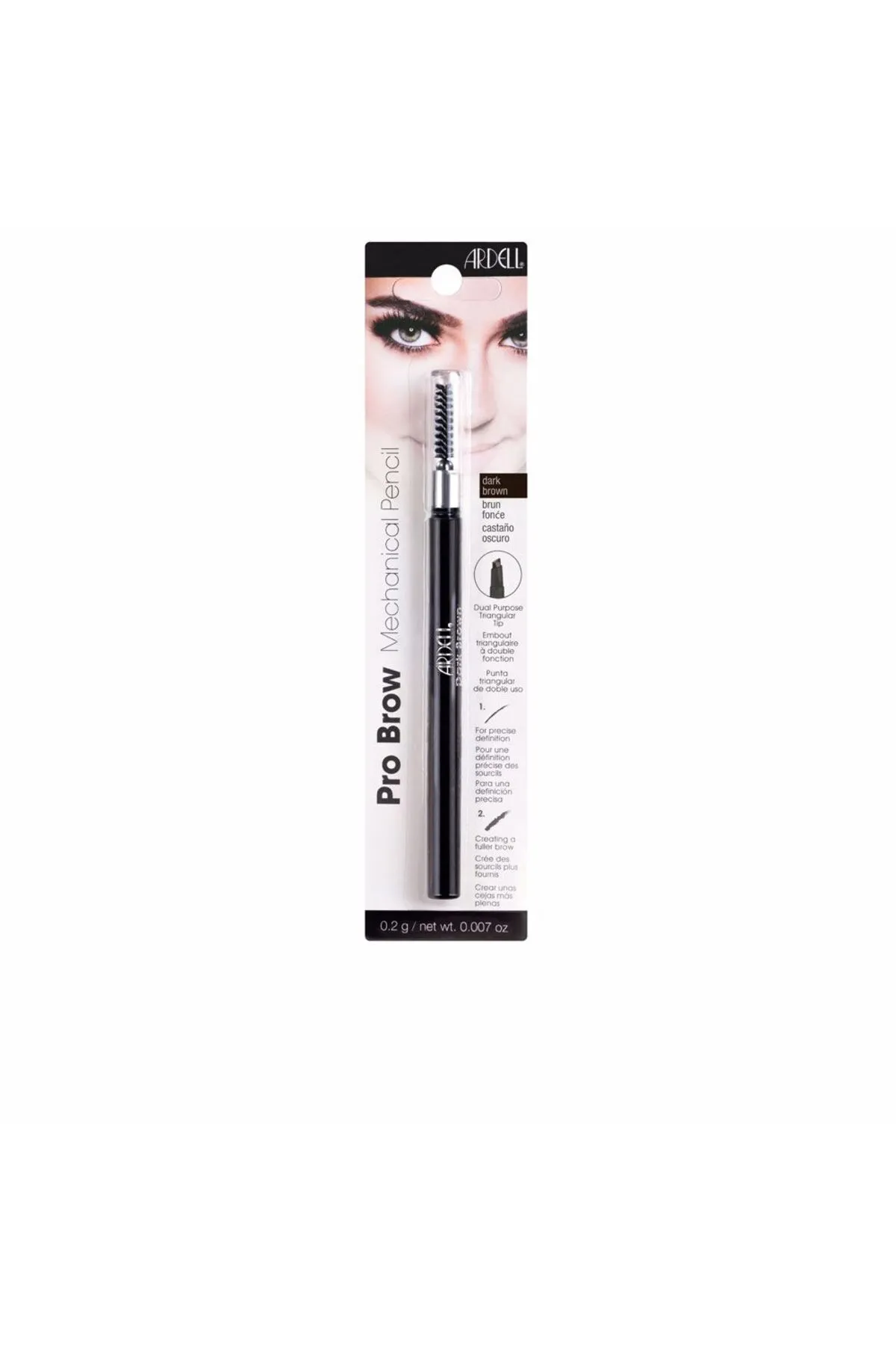 Ardell  Lápiz De Cejas Mecánico #castaño Oscuro 0,2 g