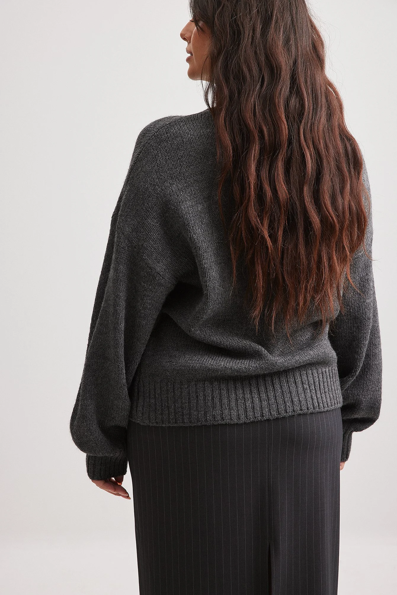 Strickpullover mit Rollkragen