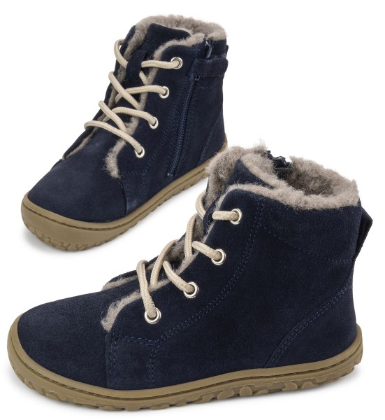 Lurchi ~ Nurdi Winterstiefel Schnürer ~ Blue