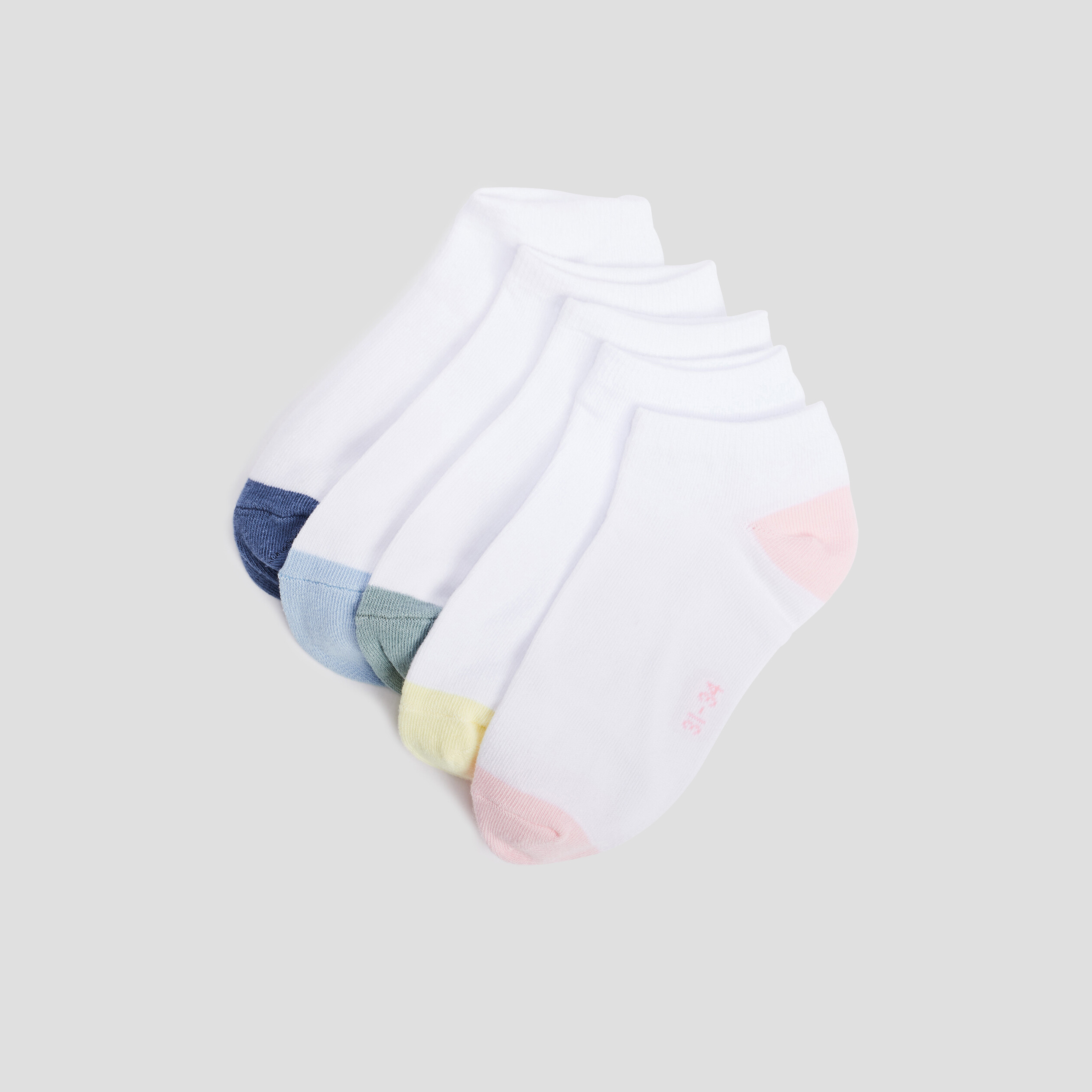 Lot 5 paires socquettes blanc fille | La Halle