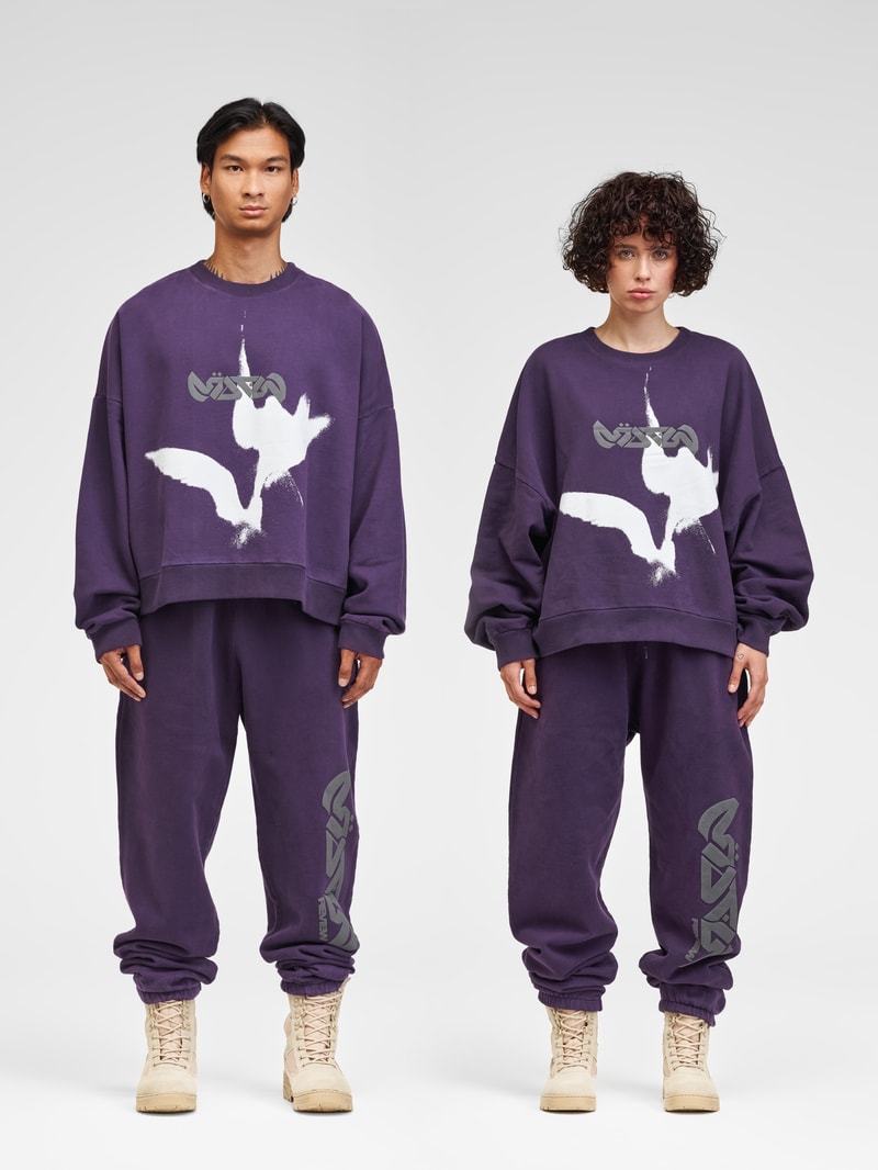 Sweatshirt mit Motiv-Print - MATW X REVIEW in lila