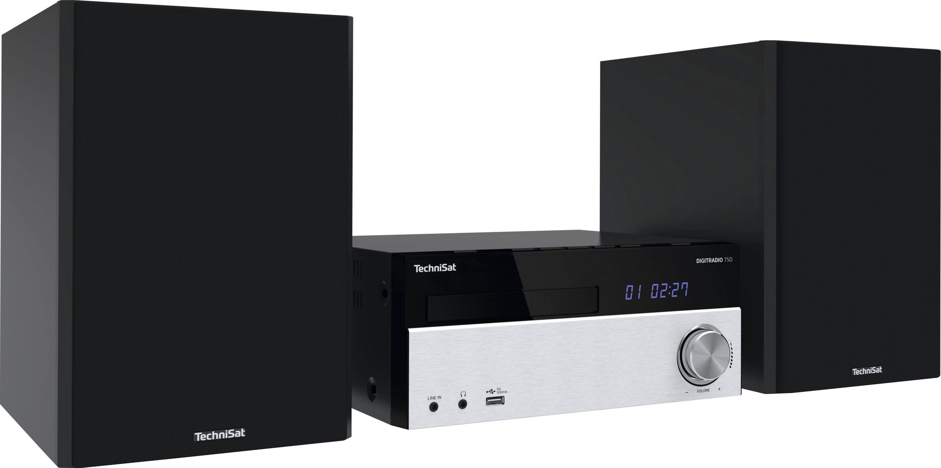 TechniSat DIGITRADIO 750 Microanlage (Digitalradio (DAB), UKW mit RDS, 100 W)