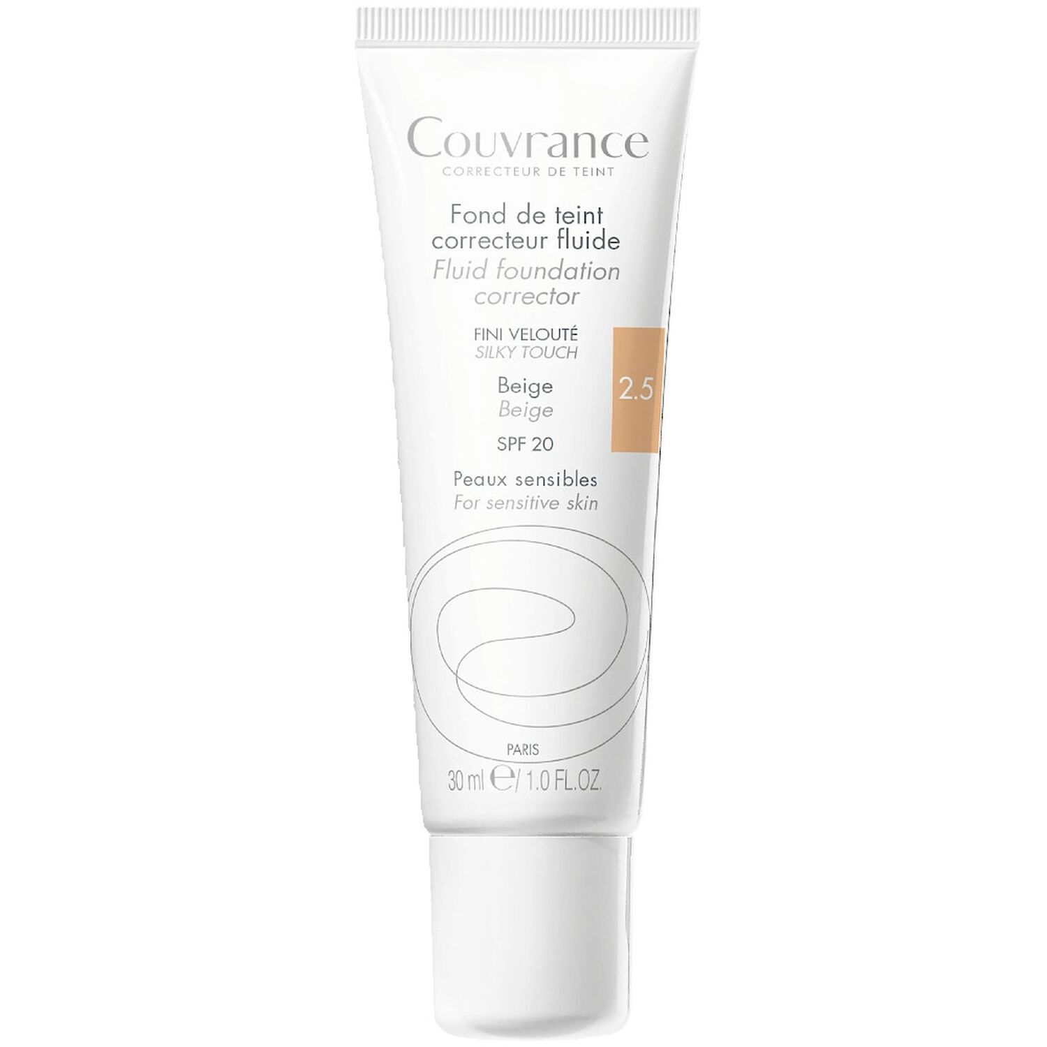 Eau Thermale Avène Couvrance Fond Teint Correcteur Fluide SPF20 - Peaux Sensibles 30 ml