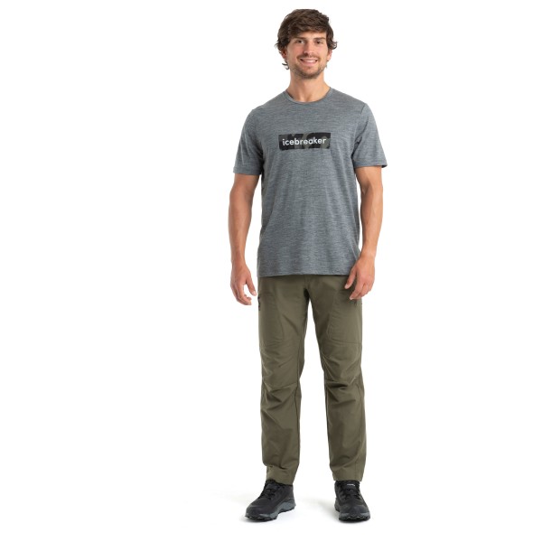 Icebreaker - 150 Tech Lite II S/S Tee Natural Shades Logo - Merinoshirt