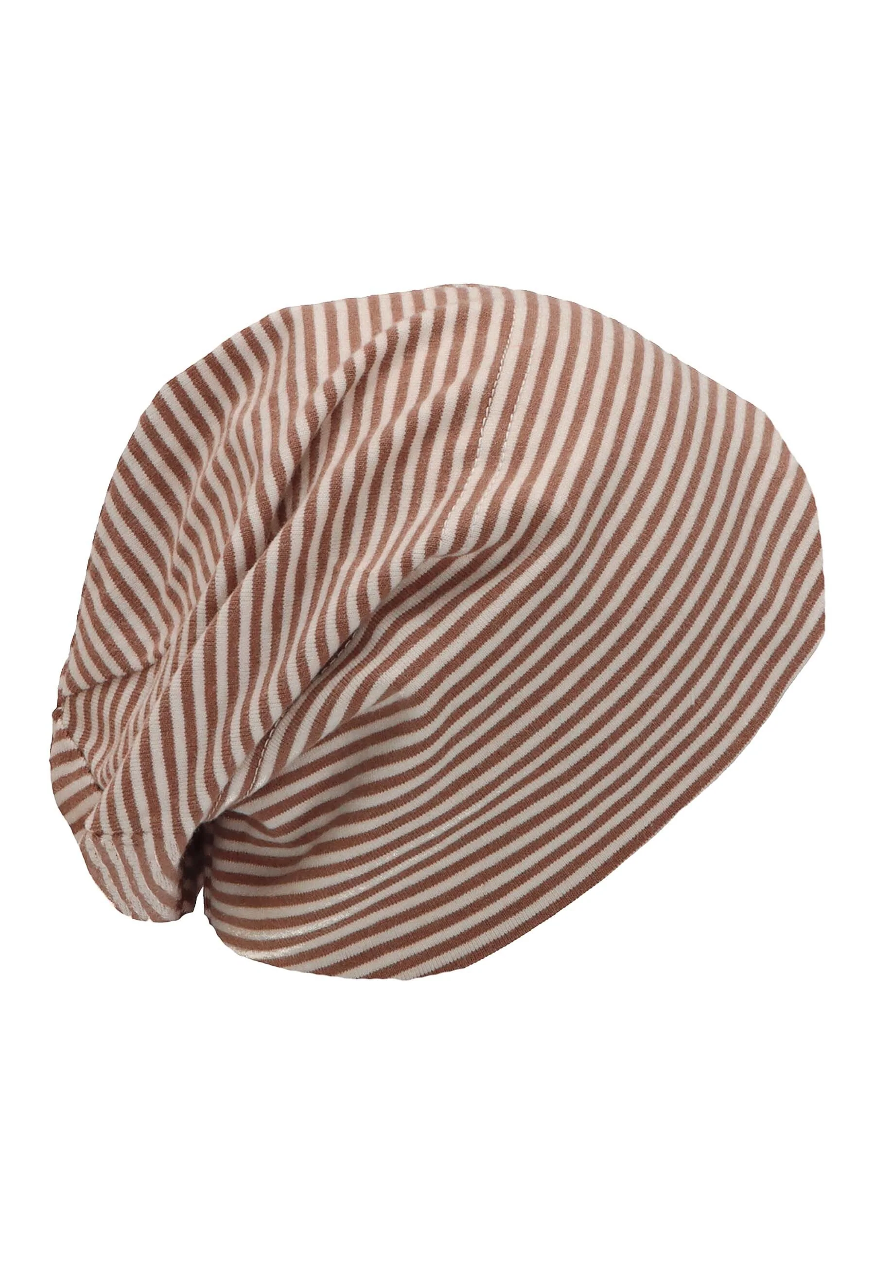 GOTS Slouch-Beanie aus Jersey (Bio) mit Ringel