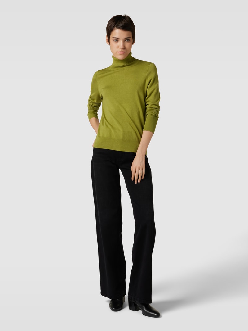 Longsleeve mit Rollkragen in grün