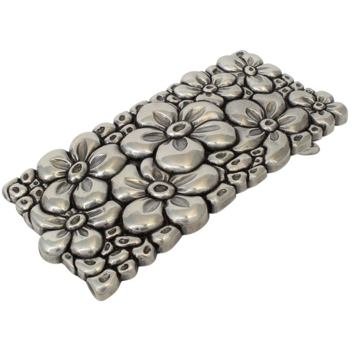 BELTINGER Gürtelschnalle Blumen 4,0 cm - Buckle Wechselschließe Gürtelschließe 40mm - Gürtel bi