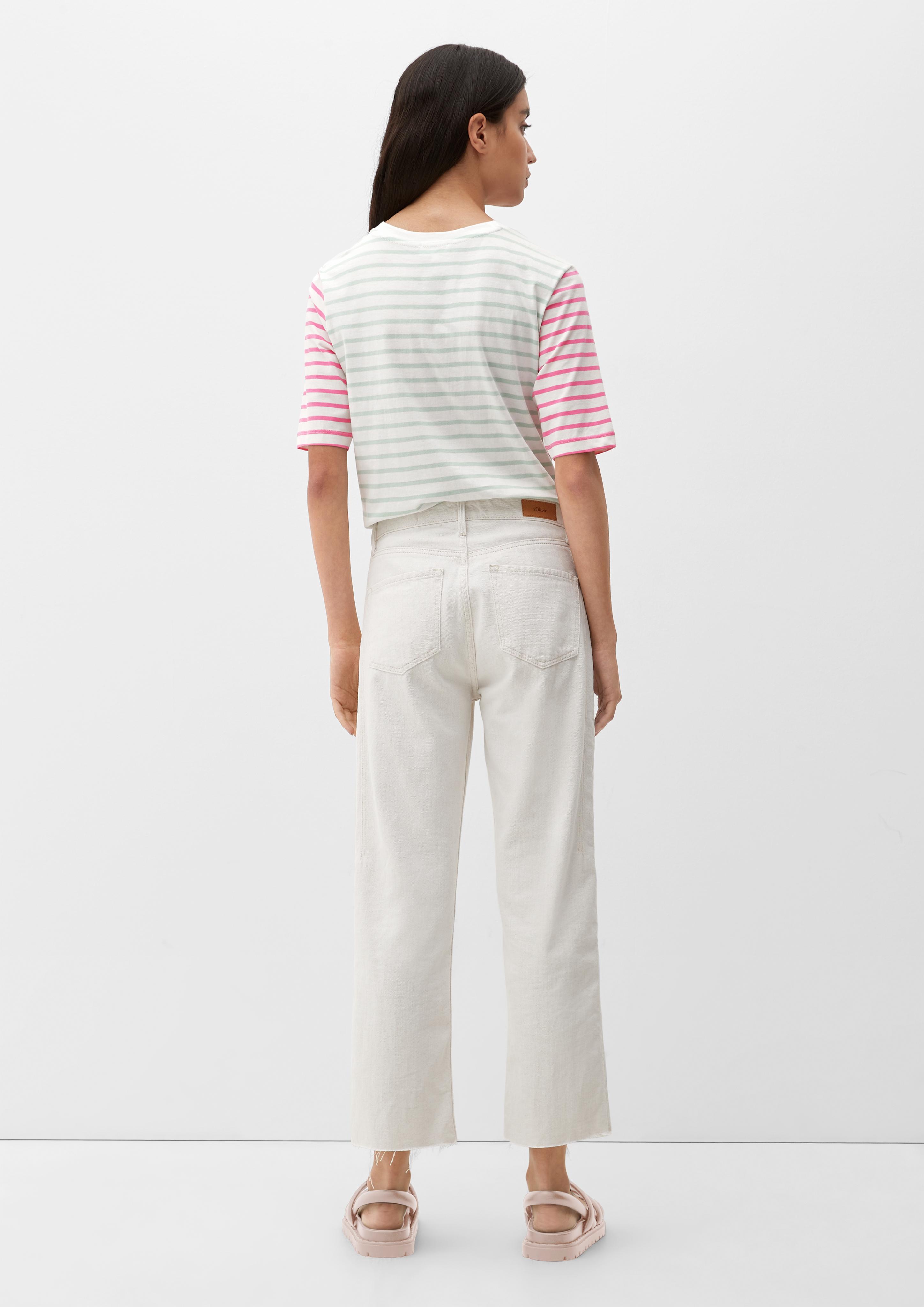 Streifenshirt mit Colour Blocking-Detail  2130287-44H5