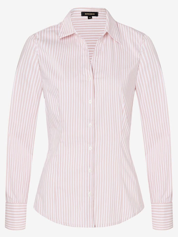 More & More Bluse in Rosa/ Weiß günstig kaufen