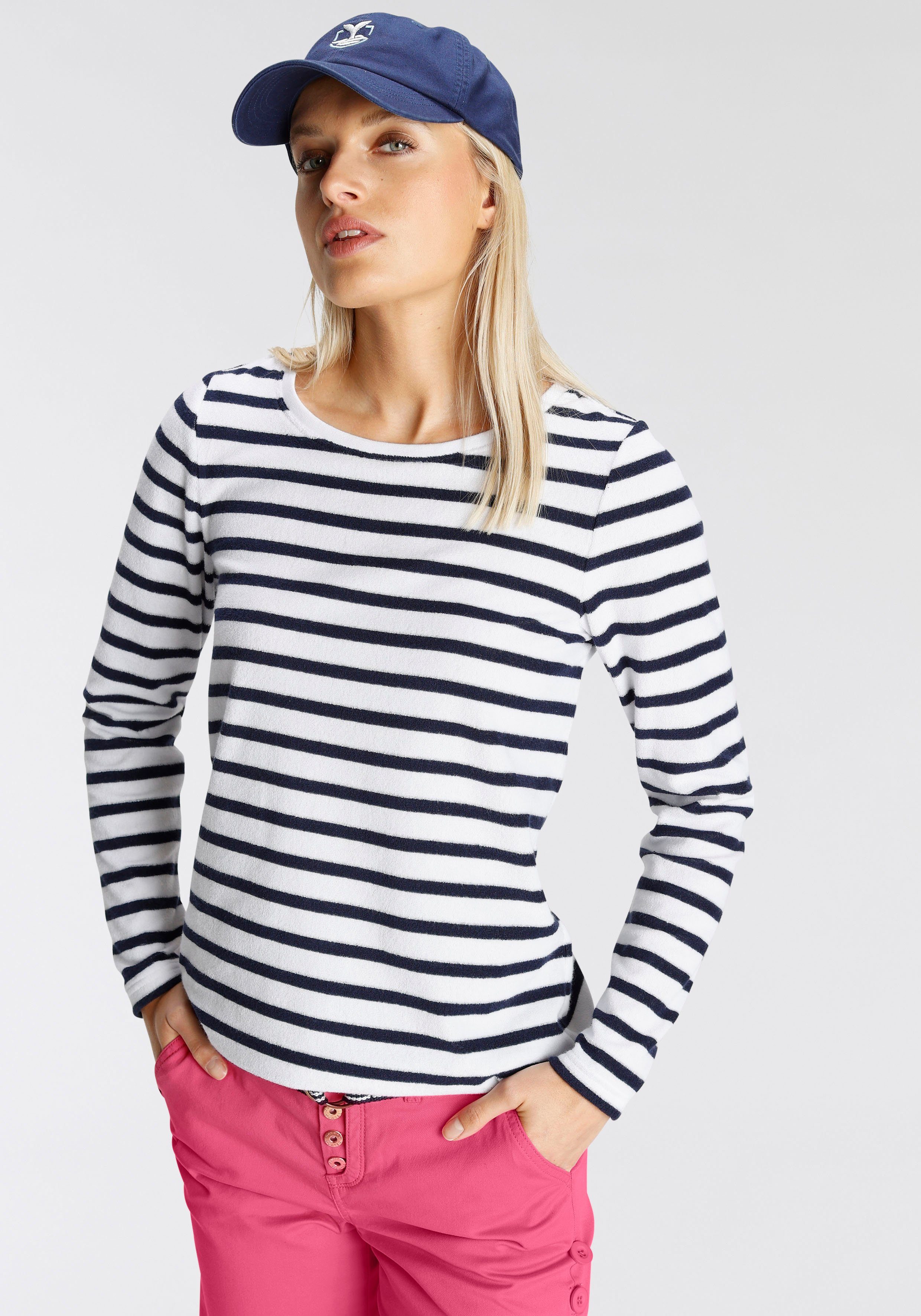 DELMAO Sweatshirt in trendiger Frottee-Ware ---NEUE MARKE!