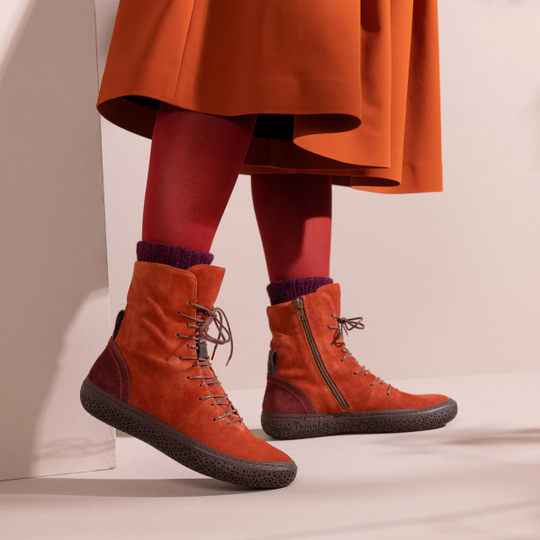 TJUB DAMEN Schnürboots - Mattone/Kombi