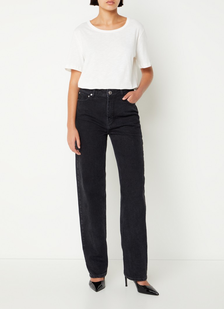 MUNTHE Oversized organic cotton T-shirt with round neck