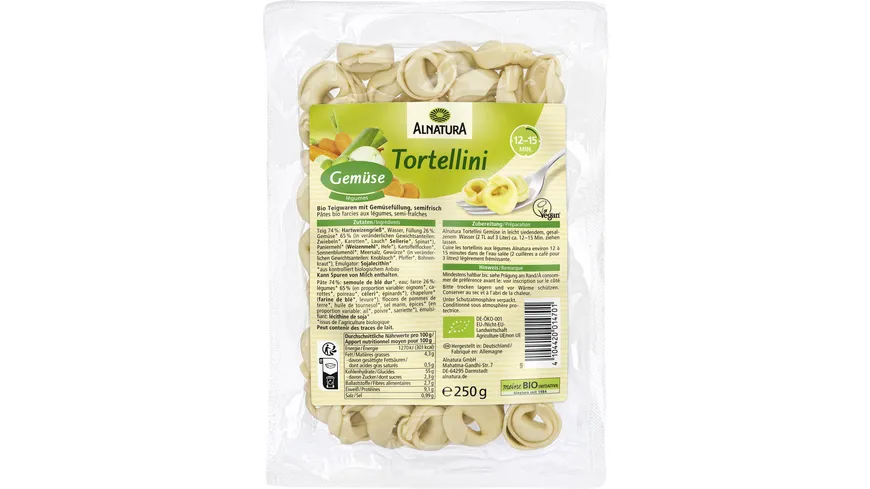 Alnatura Bio Tortellini Gemüse 250 g