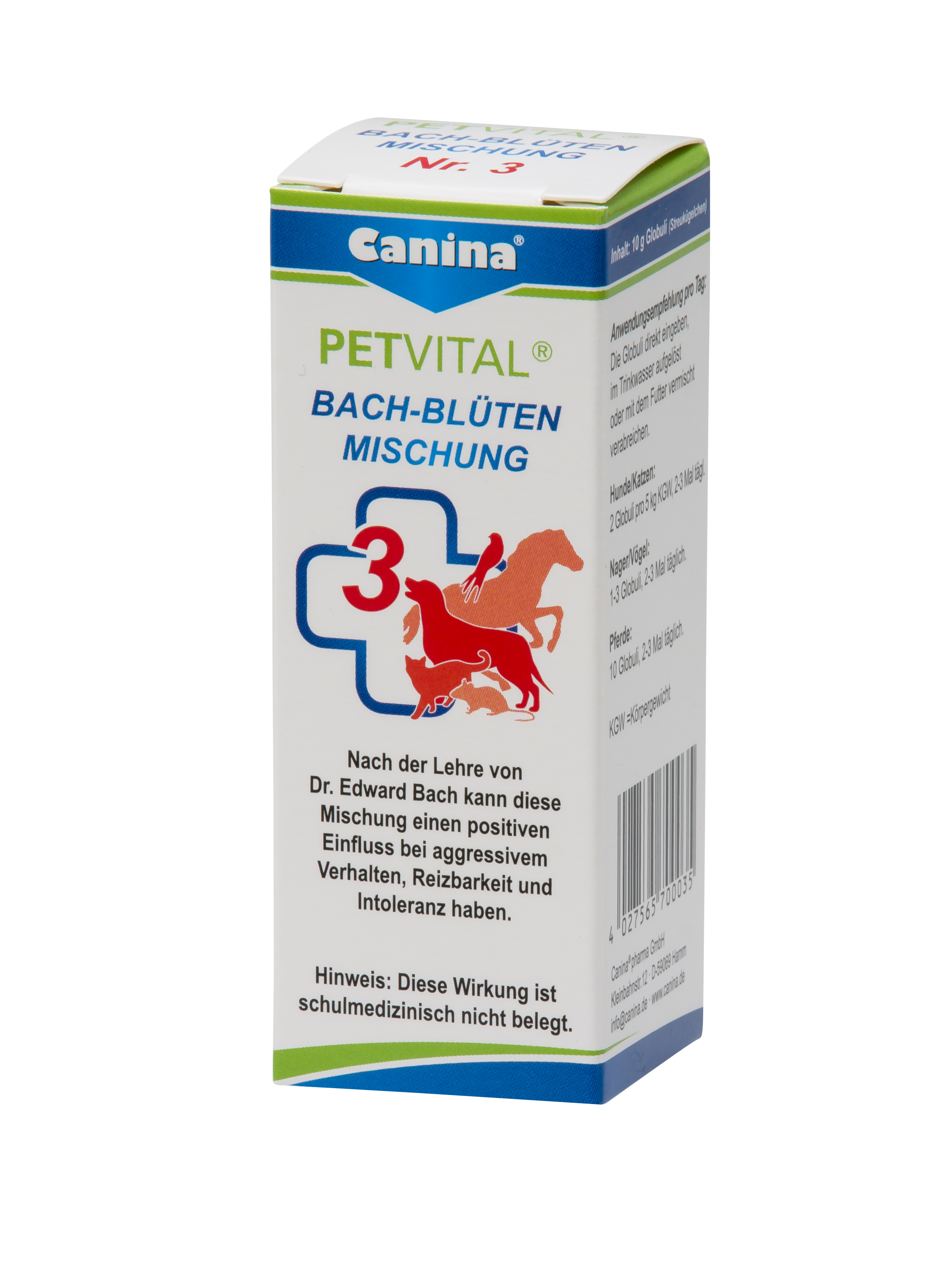 Canina Ergänzungsfutter & Aufzucht Canina Petvital Bach-Blüten - Nr. 3 Aggression 10g