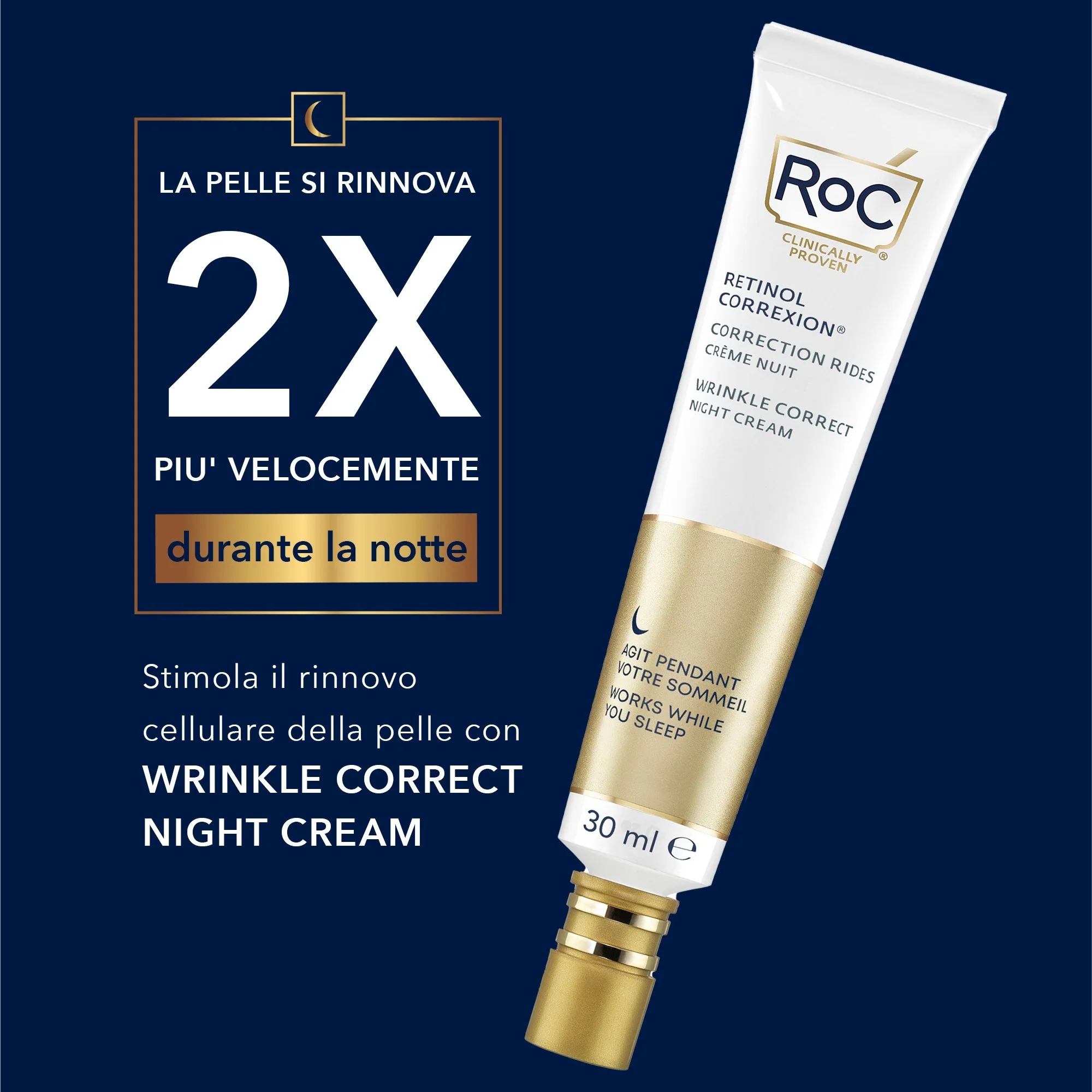 Cremă de noapte Retinol Correxion Wrinkle Correct - Tratament de noapte antirid
