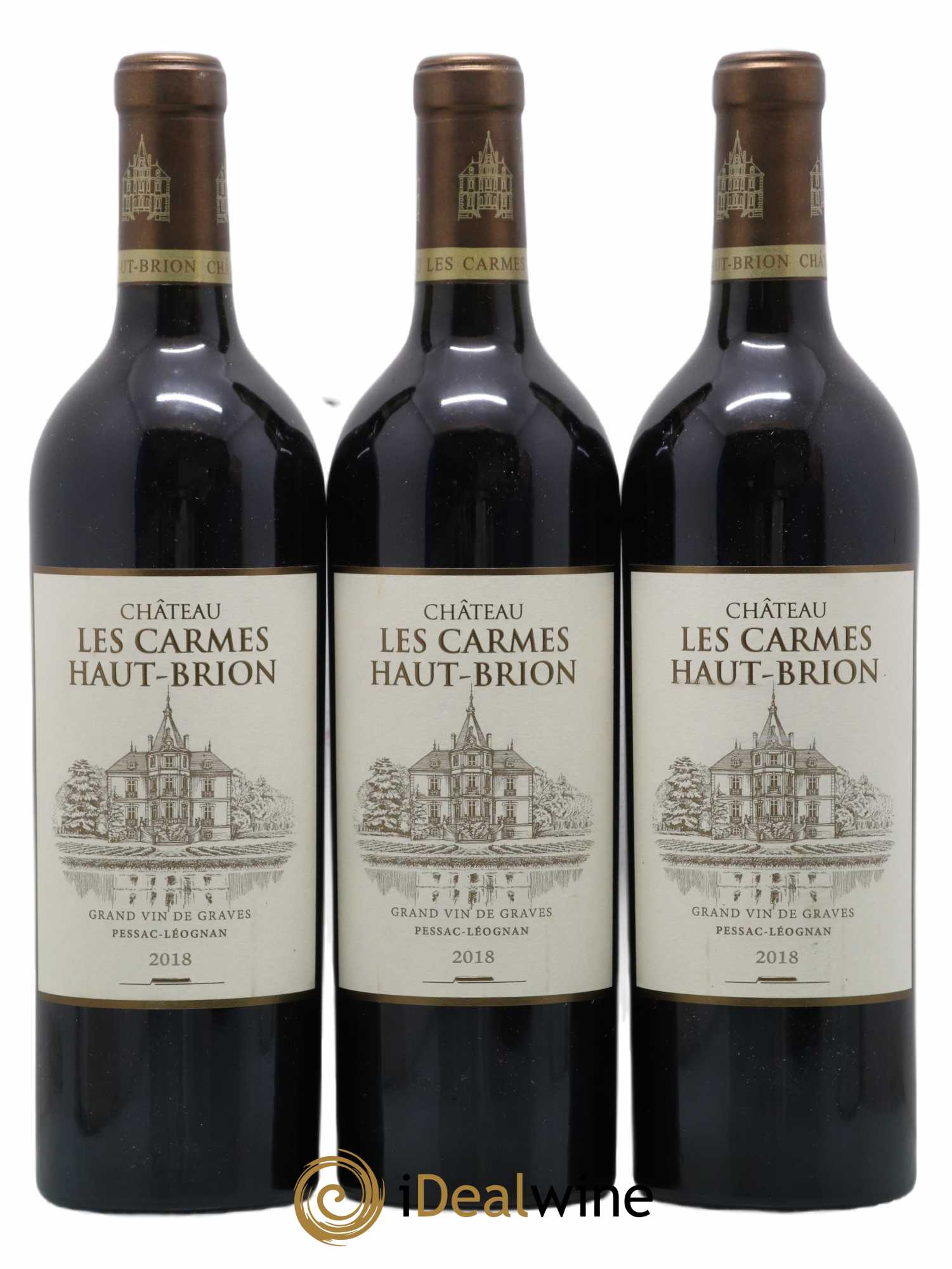 Château Les Carmes Haut-Brion  2018 - Lot de 3 Bouteilles