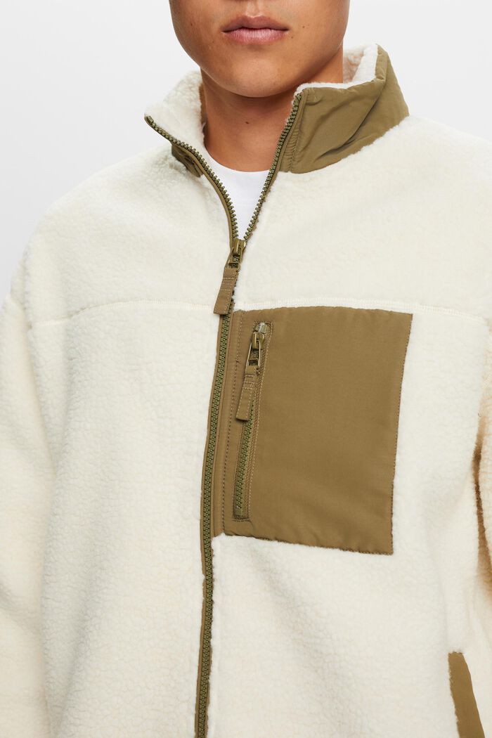 Jacke mit Teddyfell und Fleece