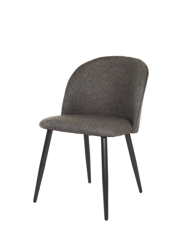 byLiving 2-er-Set: Esszimmerstuhl NAYLA in Dunkelgrau günstig kaufen onesize
