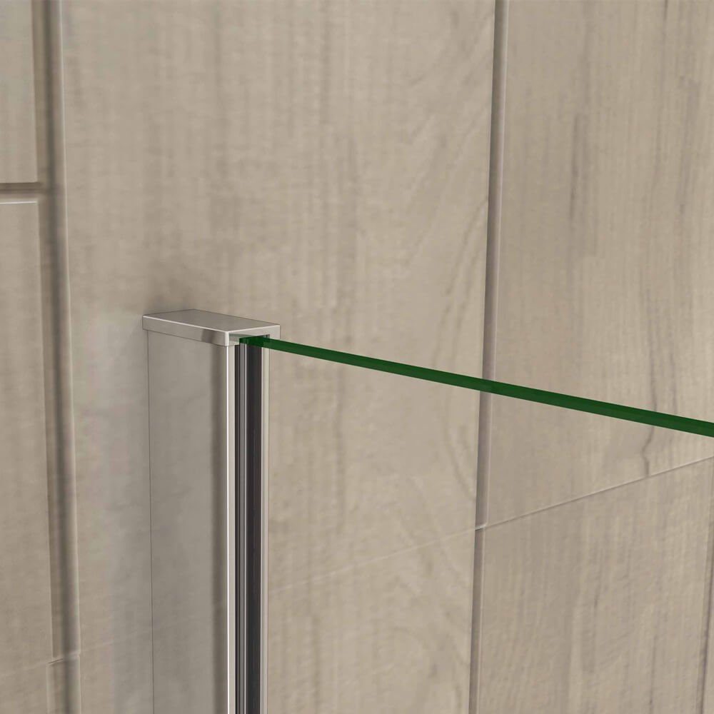 duschspa Badewannenaufsatz Badewannenaufsatz Duschwand Duschtrennwand 6mm NANO Sicherheitsglas, Einscheibensicherheitsglas, Sicherheitsglas, (Set), Höhe 140cm