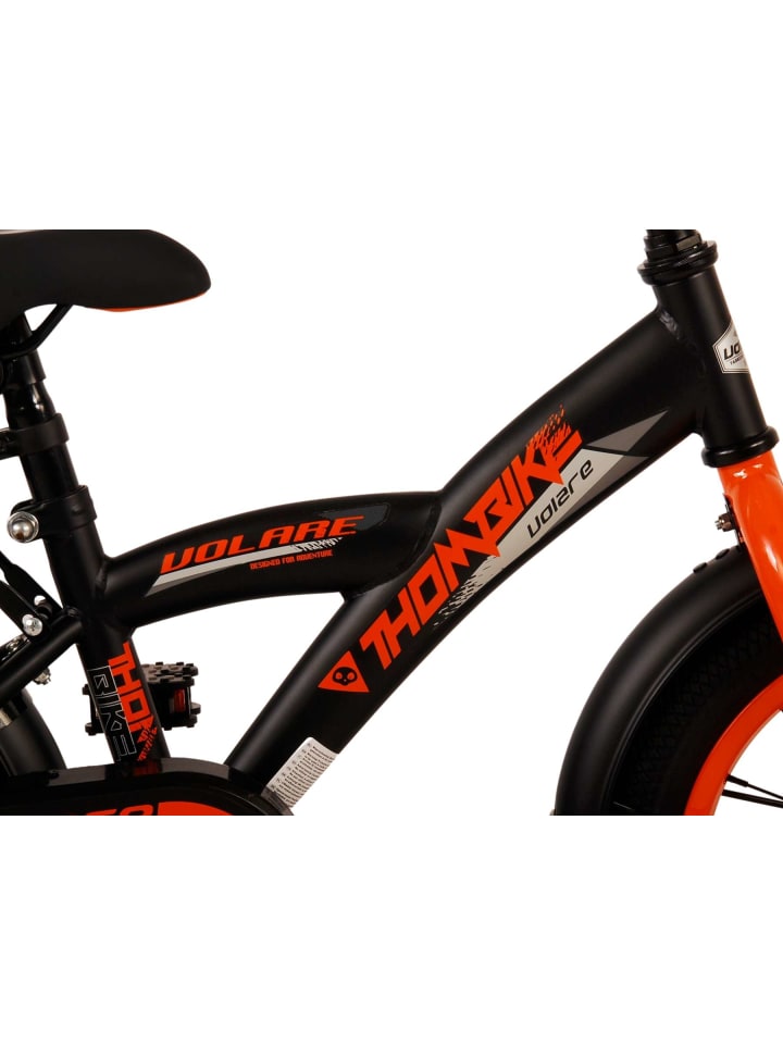 Volare Kinderfahrrad Thombike für Jungen 14 Zoll Kinderrad in Schwarz Orange 4 Jahre günstig kaufen onesize
