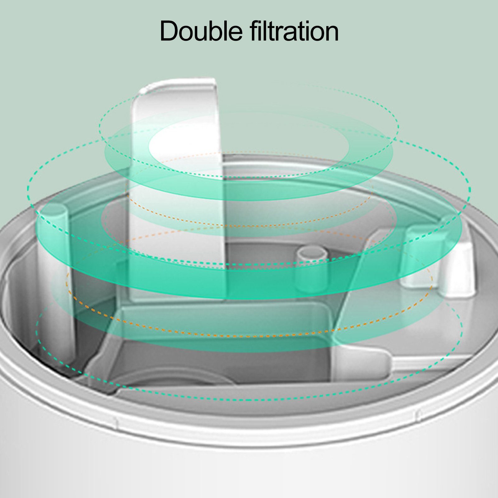 farfi Luftreiniger 800ml Anti-Schwerkraft-Wassertropfen-Reflow-Luftbefeuchter,Typ-C-Nebel, Luftqualitätssensor,anti-gravity water droplet countercurrent design