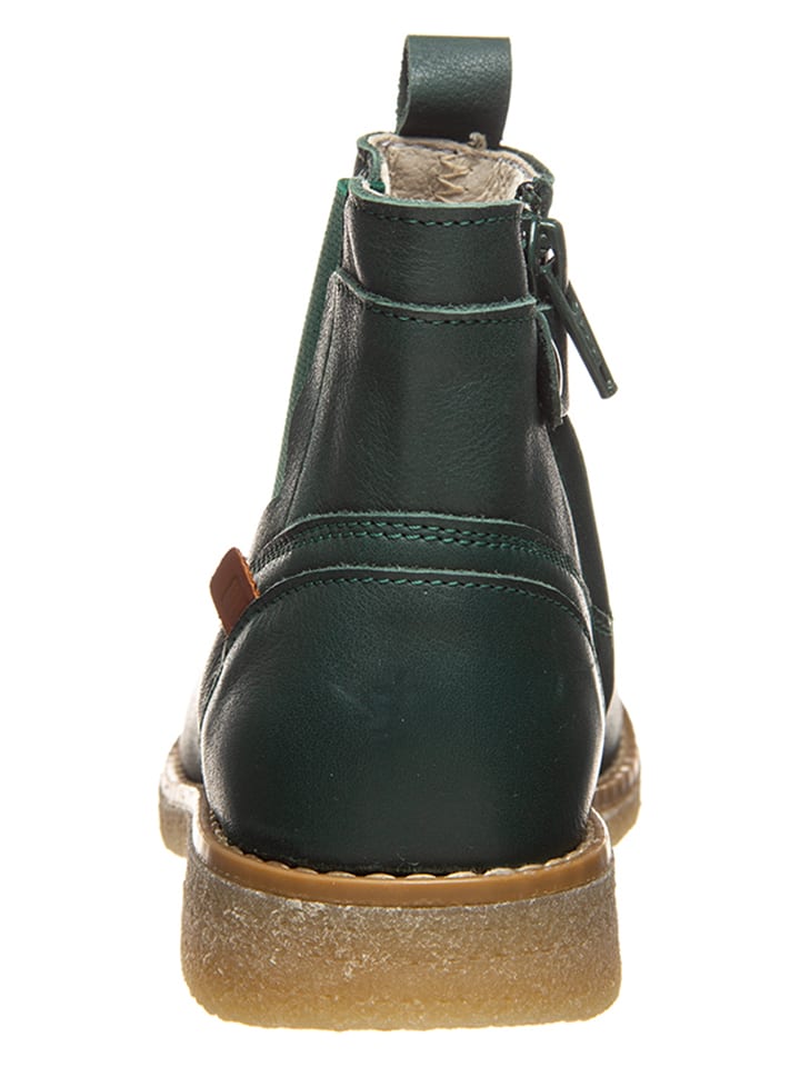 BO-BELL Leder-Chelsea-Boots in Dunkelgrün günstig kaufen
