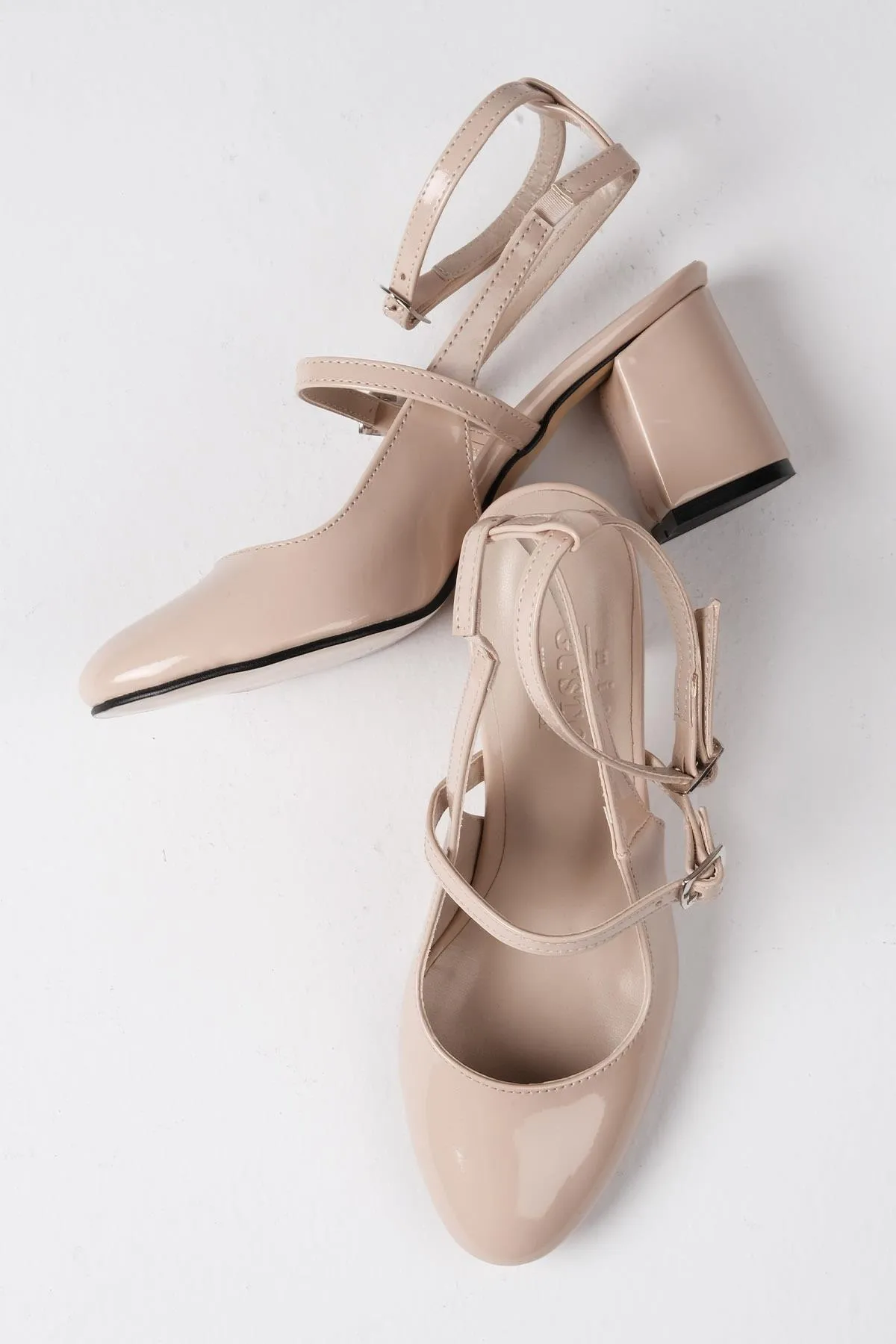 Mio Gusto  Inessa Nude offene Damenschuhe mit Absatz