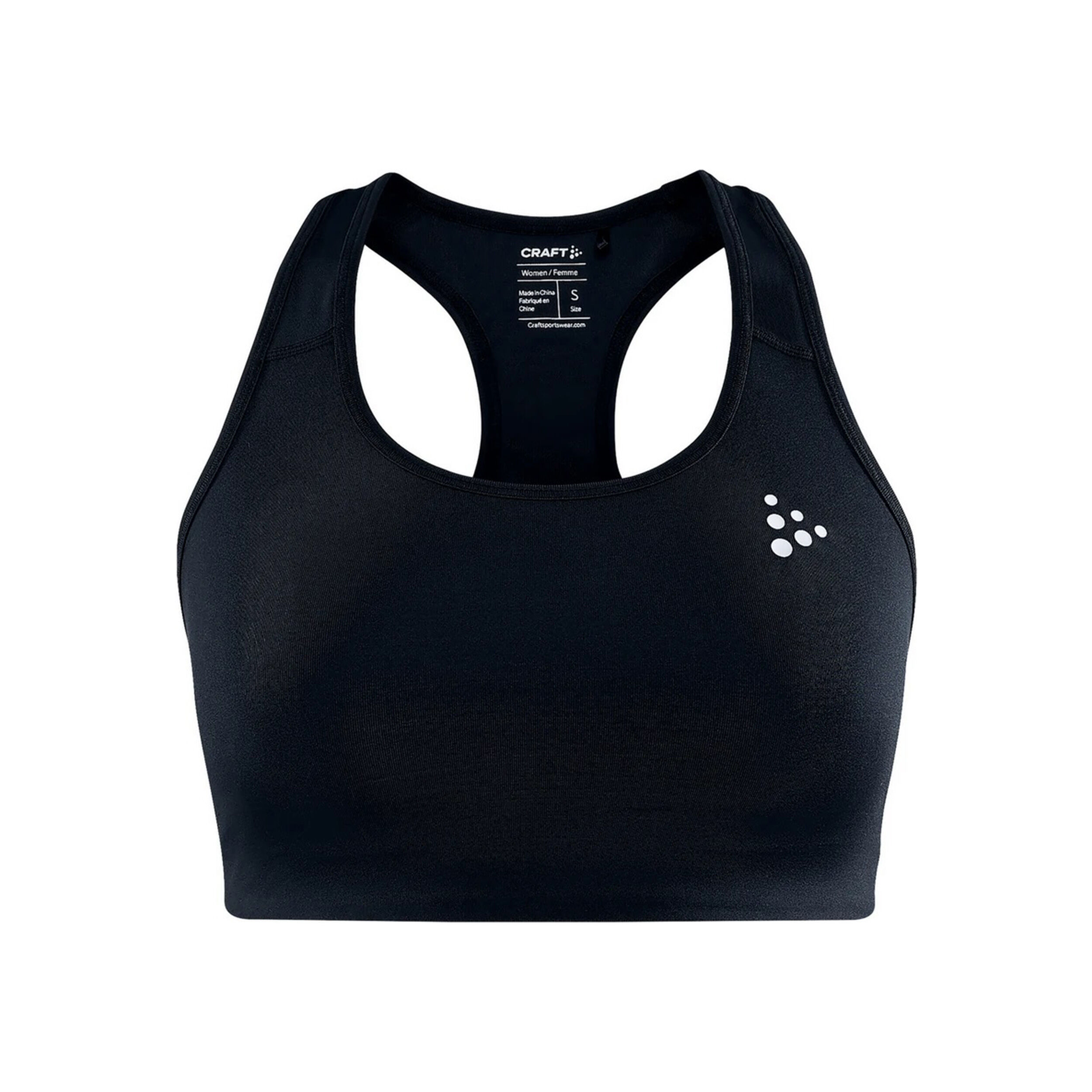 Training Classic Sport-BH Damen - Schwarz