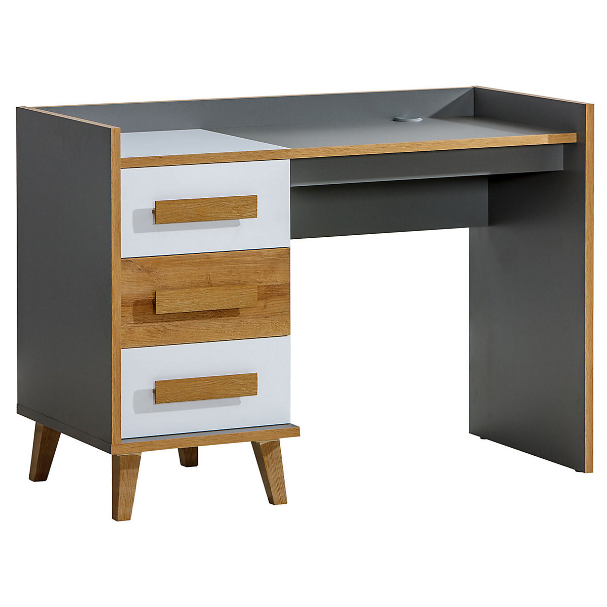 Schreibtisch Kinderschreibtisch Viso 120x55x85cm mit 3 Schubladen