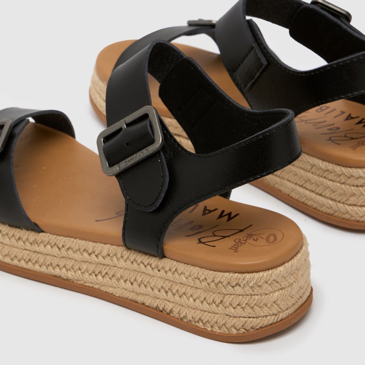 Blowfish Malibu – Svarta sandaler med rep