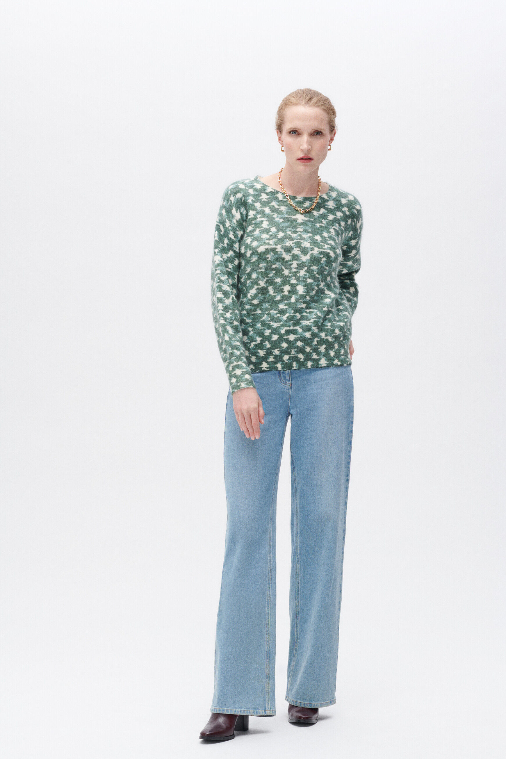 Pull melina vert fonce femme
