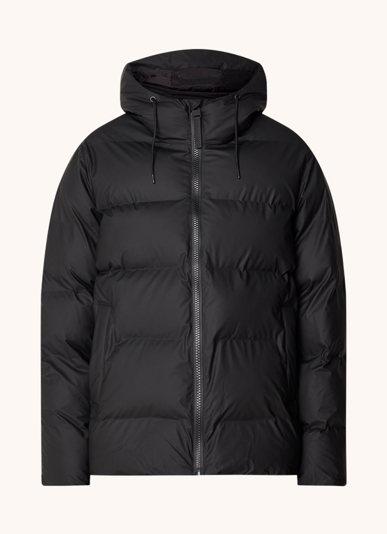 Rains Alta puffer jacket with hood and side pockets