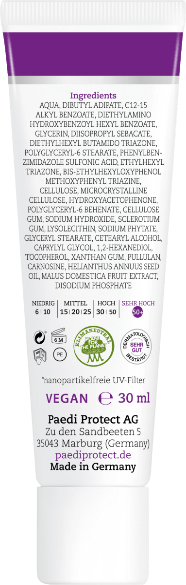Sonnencreme Gesicht, LSF 50+, 30 ml
