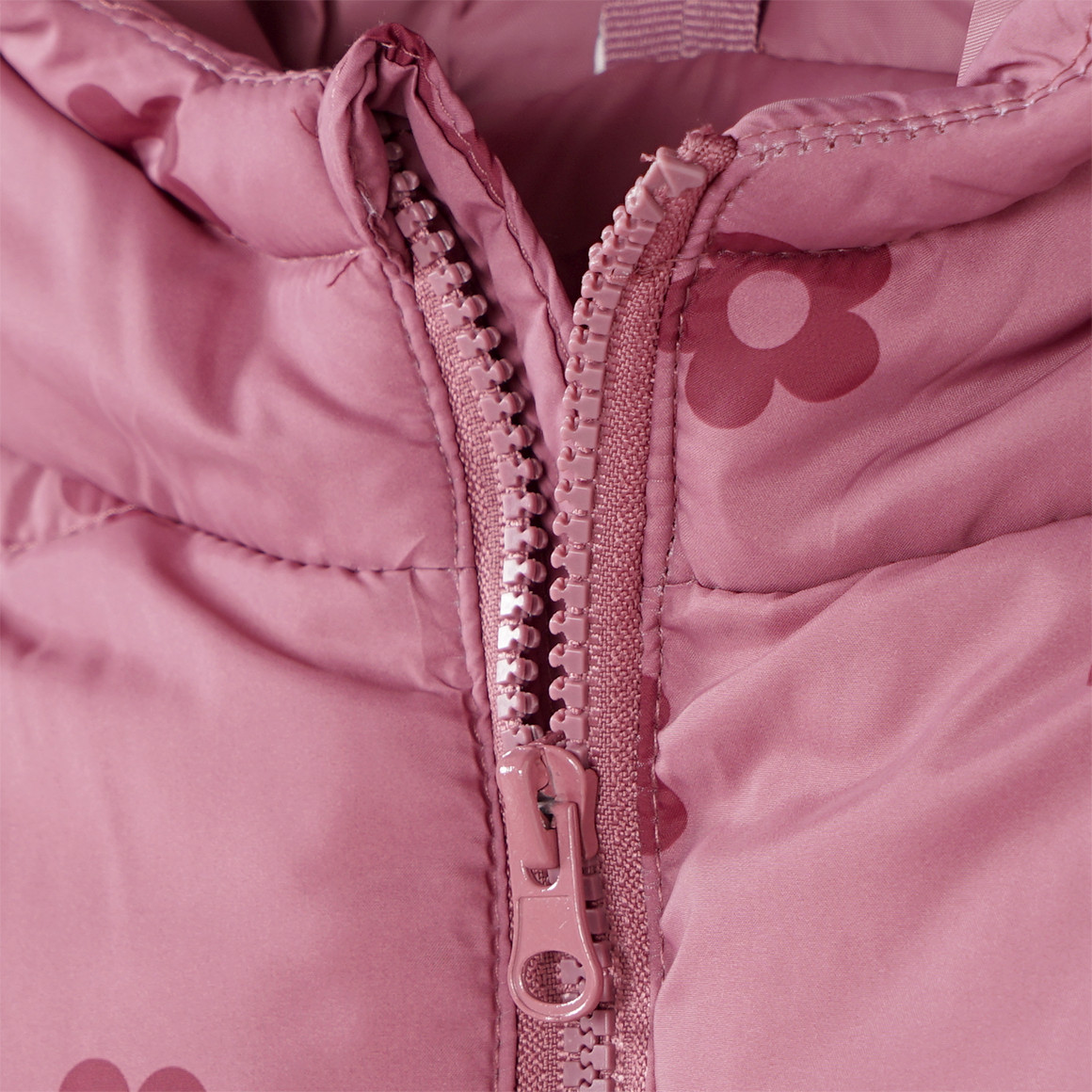 Mädchen Steppjacke mit Blumen-Allover