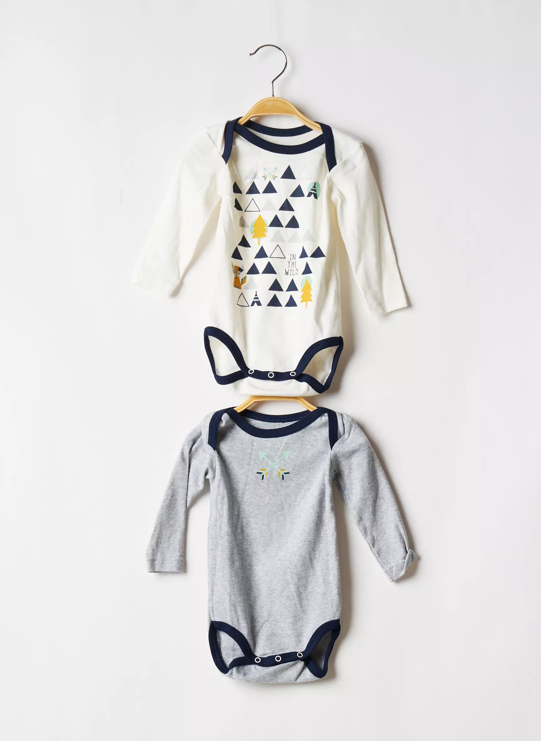 U Tout Petits Body Enfant couleur bleu