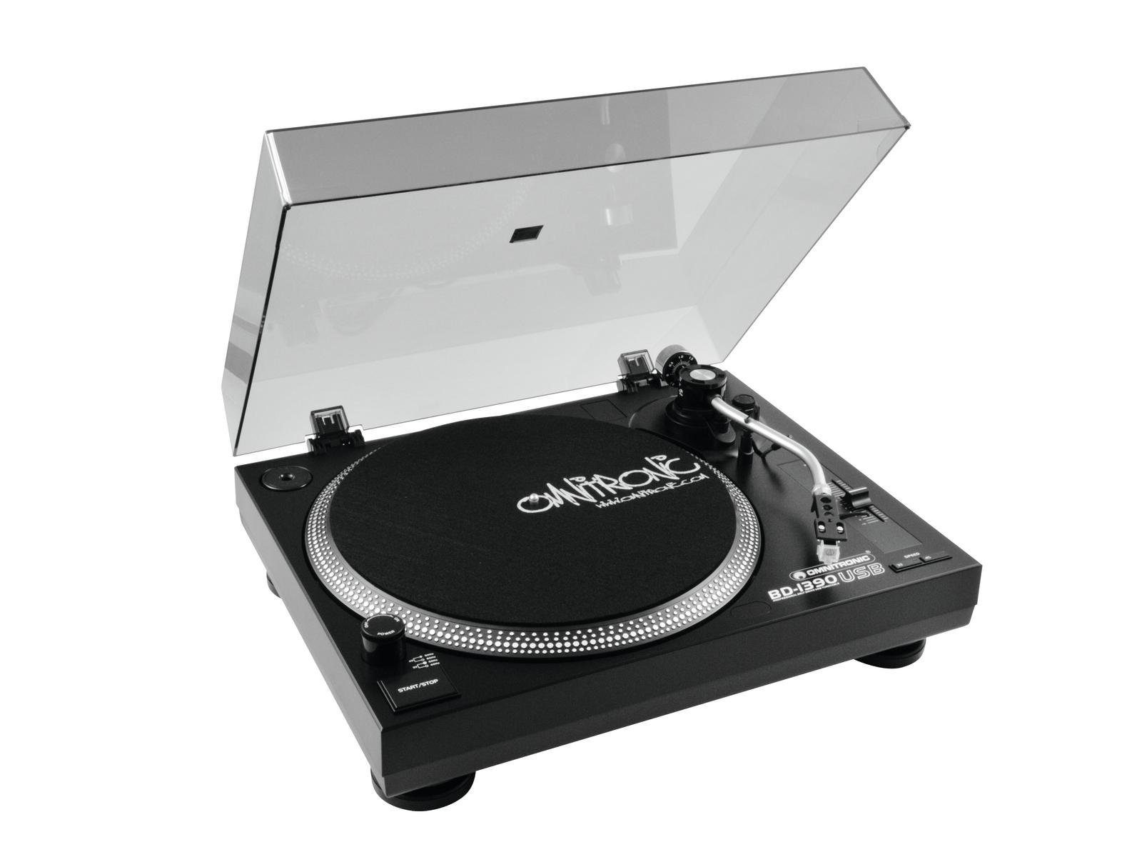 Omnitronic OMNITRONIC BD-1390 USB- Plattenspieler (Riemenantrieb)