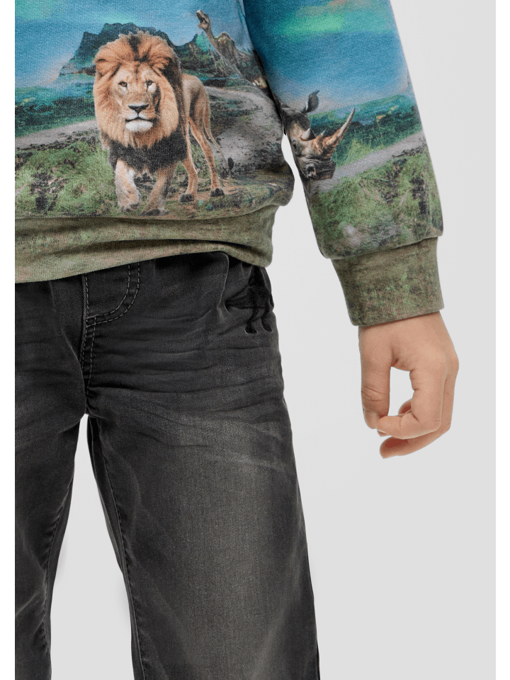 s.Oliver Jeans-Hose lang in Grau günstig kaufen