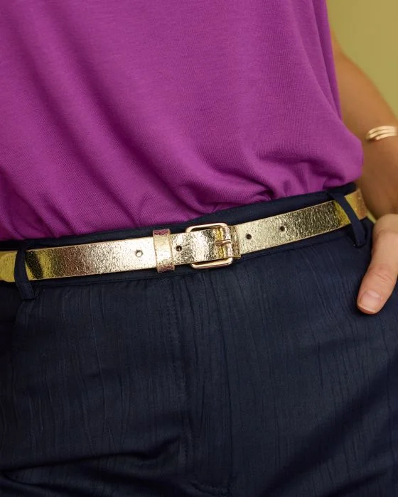 Ceinture fine en cuir