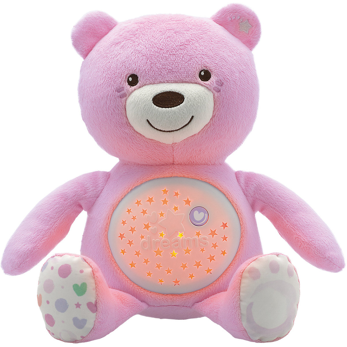 Nachtlicht mit Musik Baby Bär, rosa