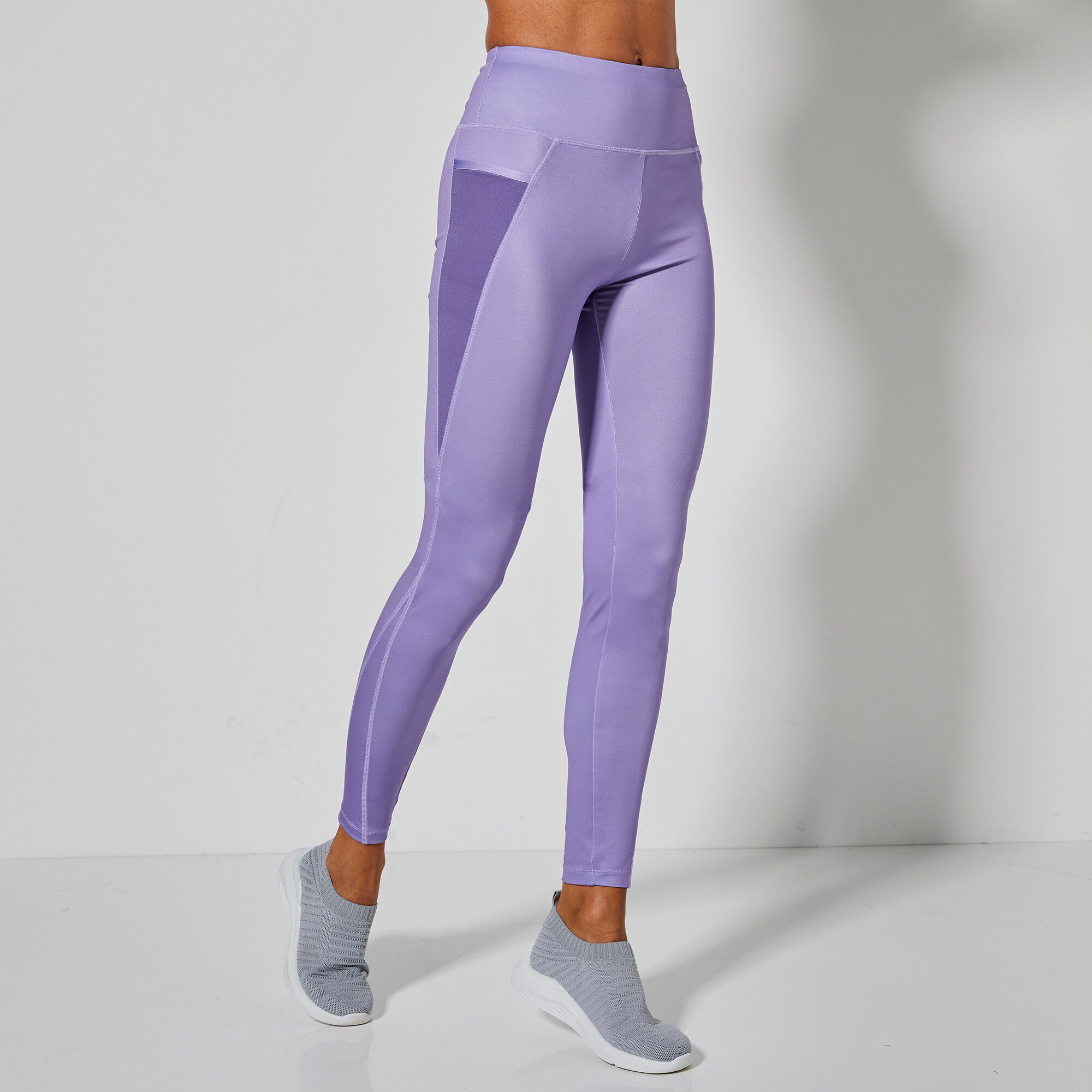 Legging taille haute avec empiècements résille